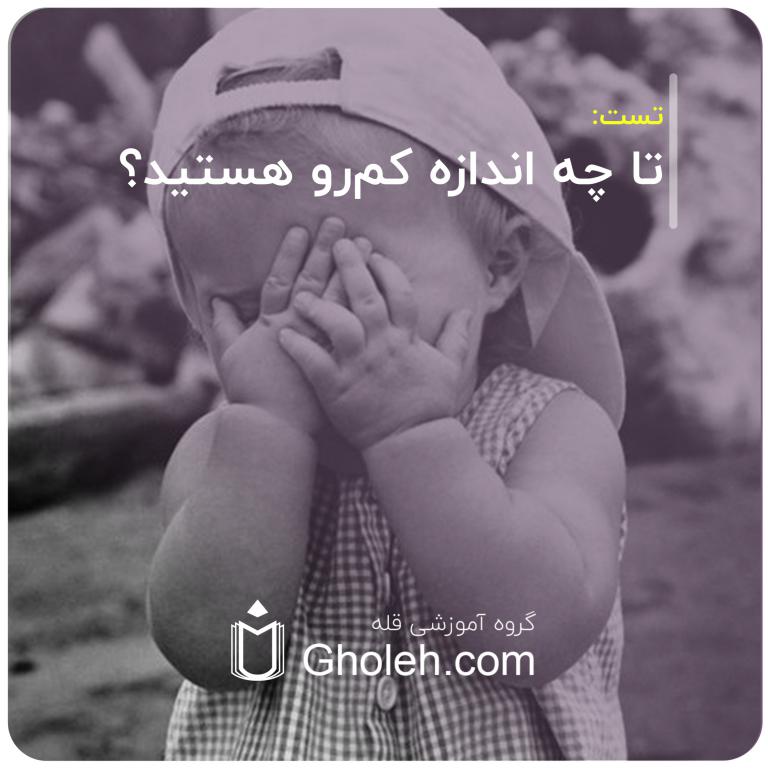 تا چه اندازه کم‌ رو هستید؟